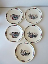 Rare 5 assiettes en faïence