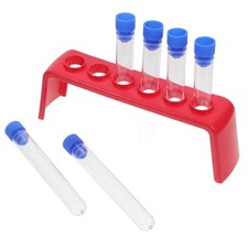 6 Pcs Support Tube À Essai Tubes Essais Plastique Supports De Laboratoire