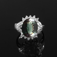 Bague Tourmaline Bleu-Vert