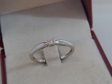 Bague - 9 carats Or blanc -