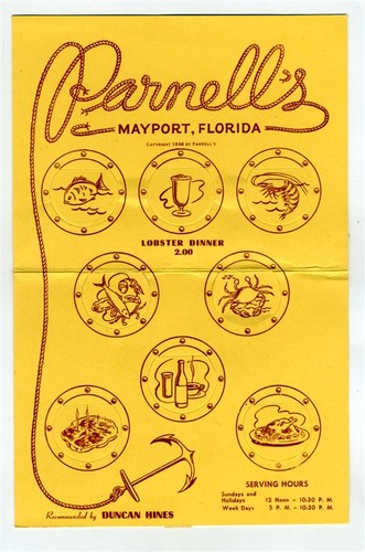 Parnell restaurant menu - parnell's,