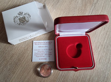 Monaco 2€ 2019 Prince Honoré V dans son étui - Plaque polie PP Proof
