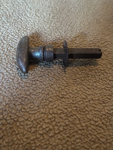 Poignée ancienne porte laiton