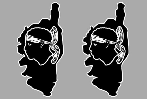 Stickers corse corsica tete - corse,