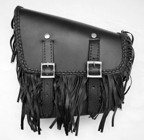 Sacoche latérale cuir noir - sacoche, en