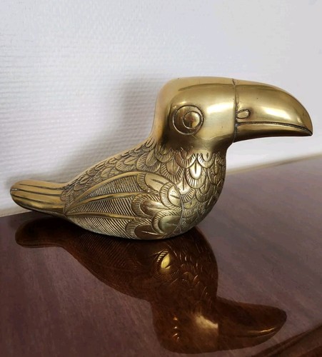 Vintage grand toucan laiton - vintage, en