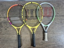 Lot De 3 Raquettes De Tennis Enfant Junior Wilson Et Babolai