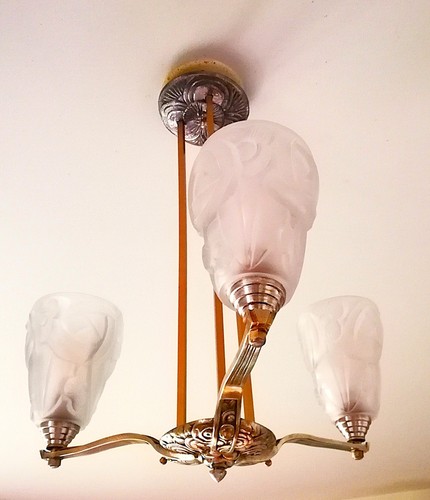Lustre art déco années - lustre,
