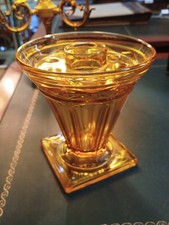 Vase Pique Fleurs VERRE Ambré