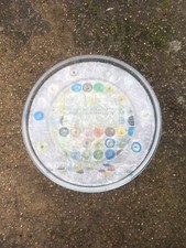 Capsule De Champagne Plaque De Muselets Plat / Grand Assiette / Plate 