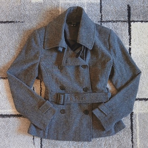 Veste zara basic grise tweed - tweed, |