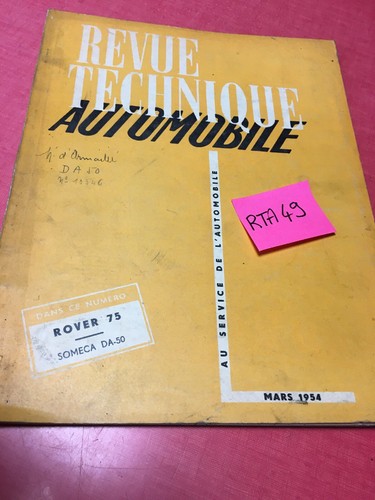 Revue technique automobile - revue,