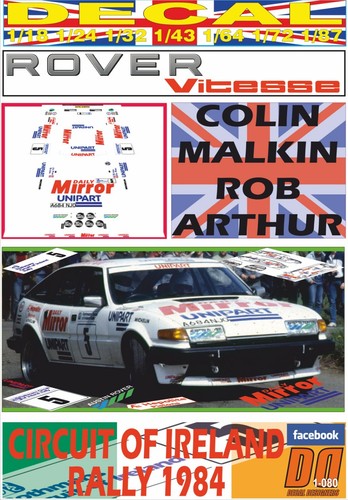 Decal rover sd1 vitesse - rover, colin