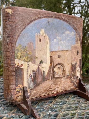 Peinture orientaliste sur vase - orientaliste,