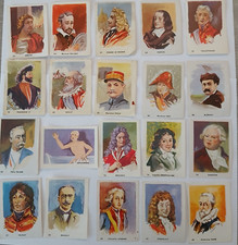 Biscottes PELLETIER / Lot 5 de 20 cartes  images Danton Archimède Felix Faure