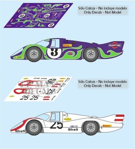 Décal porsche 917 mans - décal,