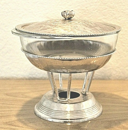Vintage aluminum chafing dish - aluminum,