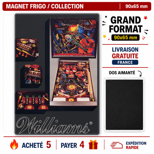 Magnet flyer pinball blackout - flyer,