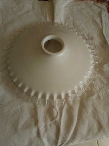 Ancienne suspension opaline - ancienne, opaline 