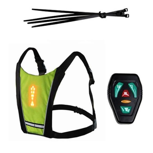 Gilet clignotant vélo led - gilet,
