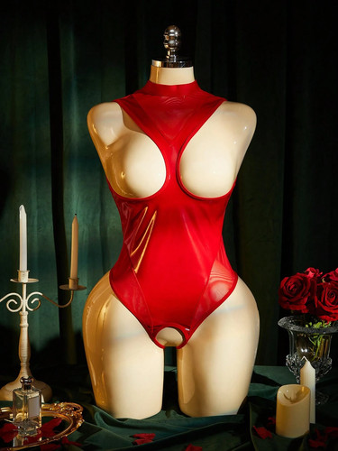 Seductive red patchwork - red,