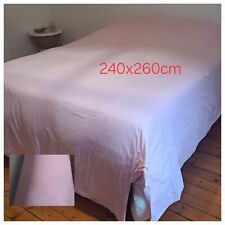 housse de couette rose 240x260 coton