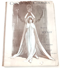 CHANSONNIER PARTITION RECUEIL CHANSONS DE MAURICE BOUKAY V 1930 CARTONNAGE FOLIO