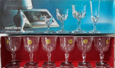 Cristal d'Arques 6 verres a vin modèle Chaumont neuf