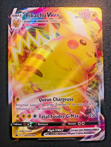 Carte pokemon pikachu vmax - pikachu,