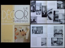 DECOR D'AUJOURD'HUI n°7 1934 HERBST, DJO BOURGEOIS, LINOLEUM, PONTI, COIFFEUSES