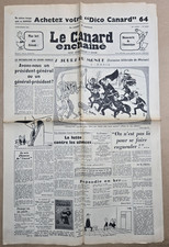 Le CANARD ENCHAINE numéro