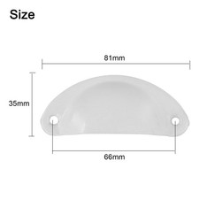 Lot de 6 poignées coquille