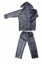 X Veste Cape Imperméable En PVC Contre La Pluie Avec Capuche Pantalons Awe