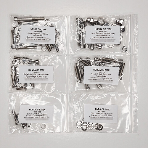 Honda 250 1968 - 1968-1972, kit