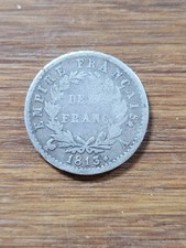 France Napoléon Ier Pièce De Un Demi 1/2 Franc 1813 A Paris En Argent P2307