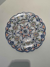 Plat assiette faïence Décor