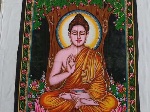 Bouddha tenture batik tapis - bouddha,