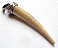 Ancien pendentif superbe corne