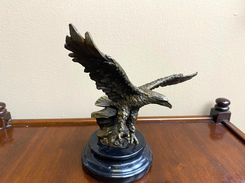 Sculpture aigle bronze - sculpture,