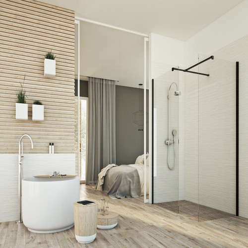 Cabine douche paroi pare - cabine,