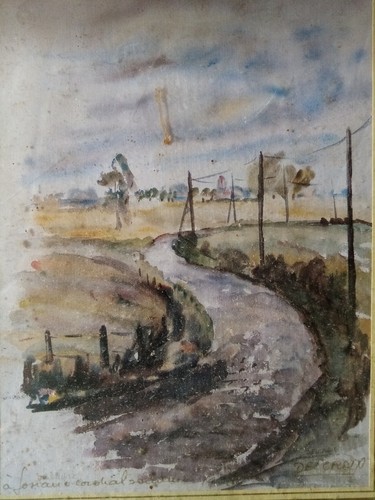 Aquarelle jules delcroix - aquarelle,