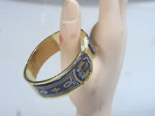 ??  BRACELET RIGIDE PLAQUE OR EMAILLEE MICHAELA FREY ENAMEL BIJOUX JEWEL