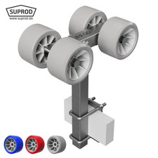 4 fois Rouleaux chariot de mise à l'eau aide à la mise à l'eau Ø 120 mm