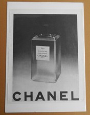 1952. CHANEL Cuir de Russie. Publicité ancienne originale.