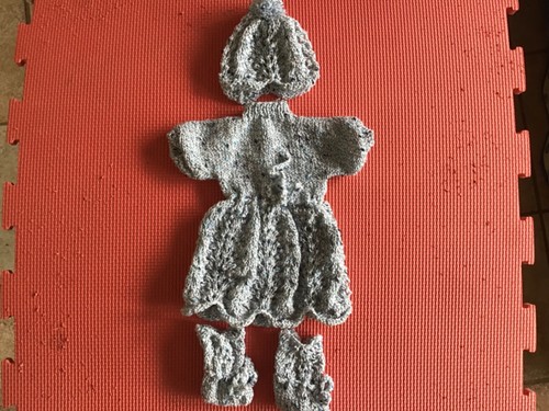 Tricot poupee ensemble robe - tricot,
