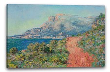 Toile/Cadres Claude Monet - La route rouge près de Menton