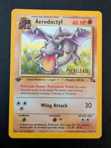 Carte pokémon aerodactyl - carte,