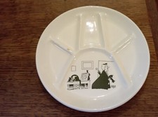 Assiette à compartiments Parlante Jacques Faizant Saint Amand les eaux DN3313/6