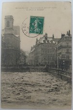 Carte Postale Ancienne Besançon, Inondation de 1910