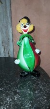 Vintage clown en verre coloré de Murano H : 20cm